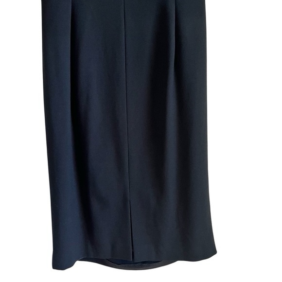 L.K.Bennett Davina black ruched cocktail sheath dress Sz 10 excellent condition - Picture 11 of 12